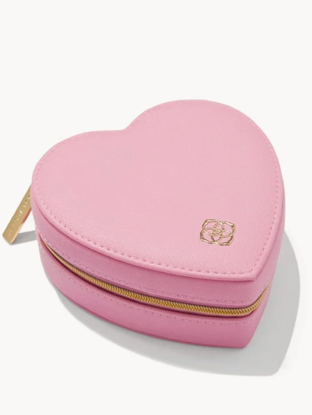 Kendra Scott Heart-Shaped Pink Jewelry Case Compact Travel Organizer 5